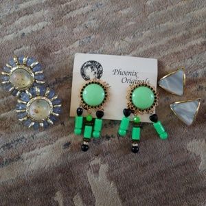 Clip on earrings vintage